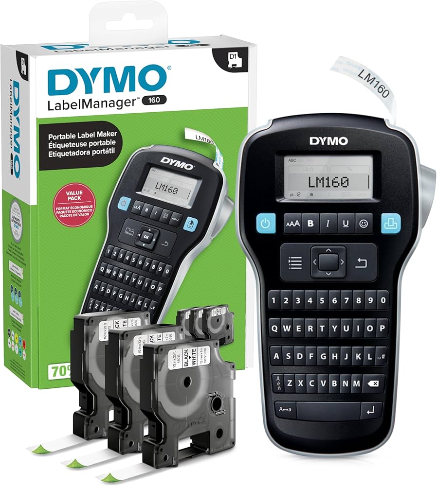 DYMO Label Maker LabelManager 160 Portable Label Maker