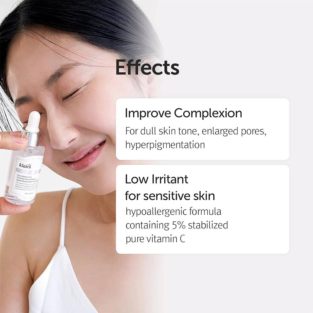 DearKlairs Freshly Juiced Vitamin Drop, 5% Hypoallergenic pure vitamin C serum, 1.18oz - Image 2