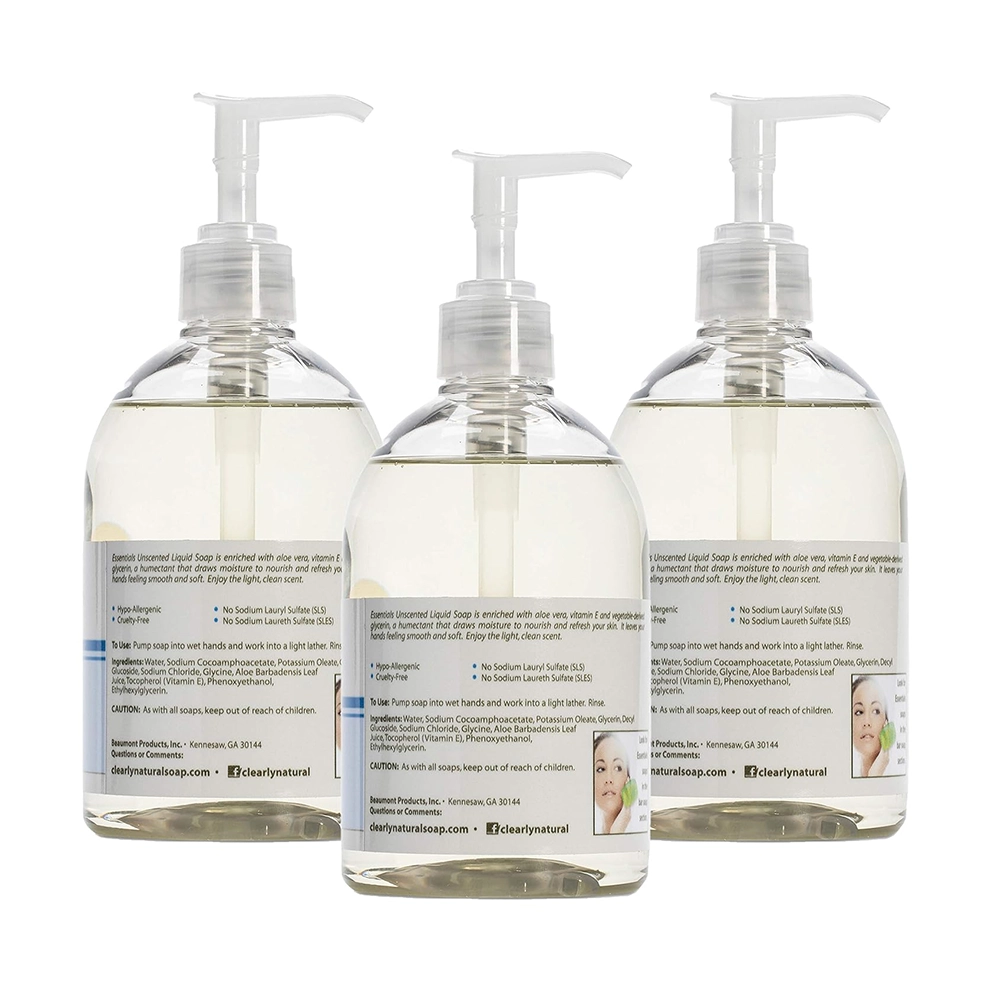 Essentials by Clearly Natural Glycerin Liquid Hand Soap, Unscented, 12-Fluid Ounce, Pack of 3 - Image 2