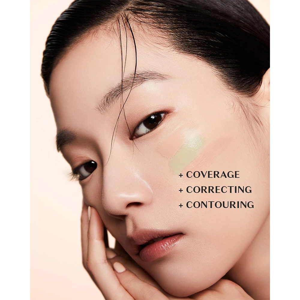 THE SAEM Cover Perfection Triple Pot Concealer 03 Correct Up Beige - 3 Color Full Coverage Concealer - Image 7