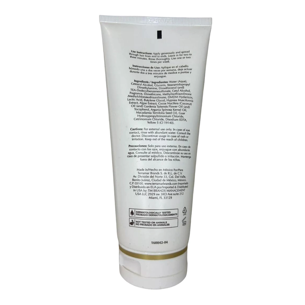 Terramar Mascarilla para el Cabello con Extractos de Algas, Macadamia y Aceite de Argán, Clear - Image 3