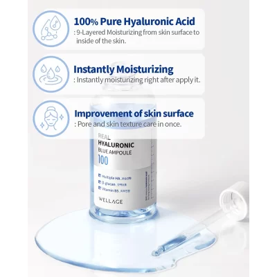 WELLAGE Real Hyaluronic Blue Ampoule 100-2