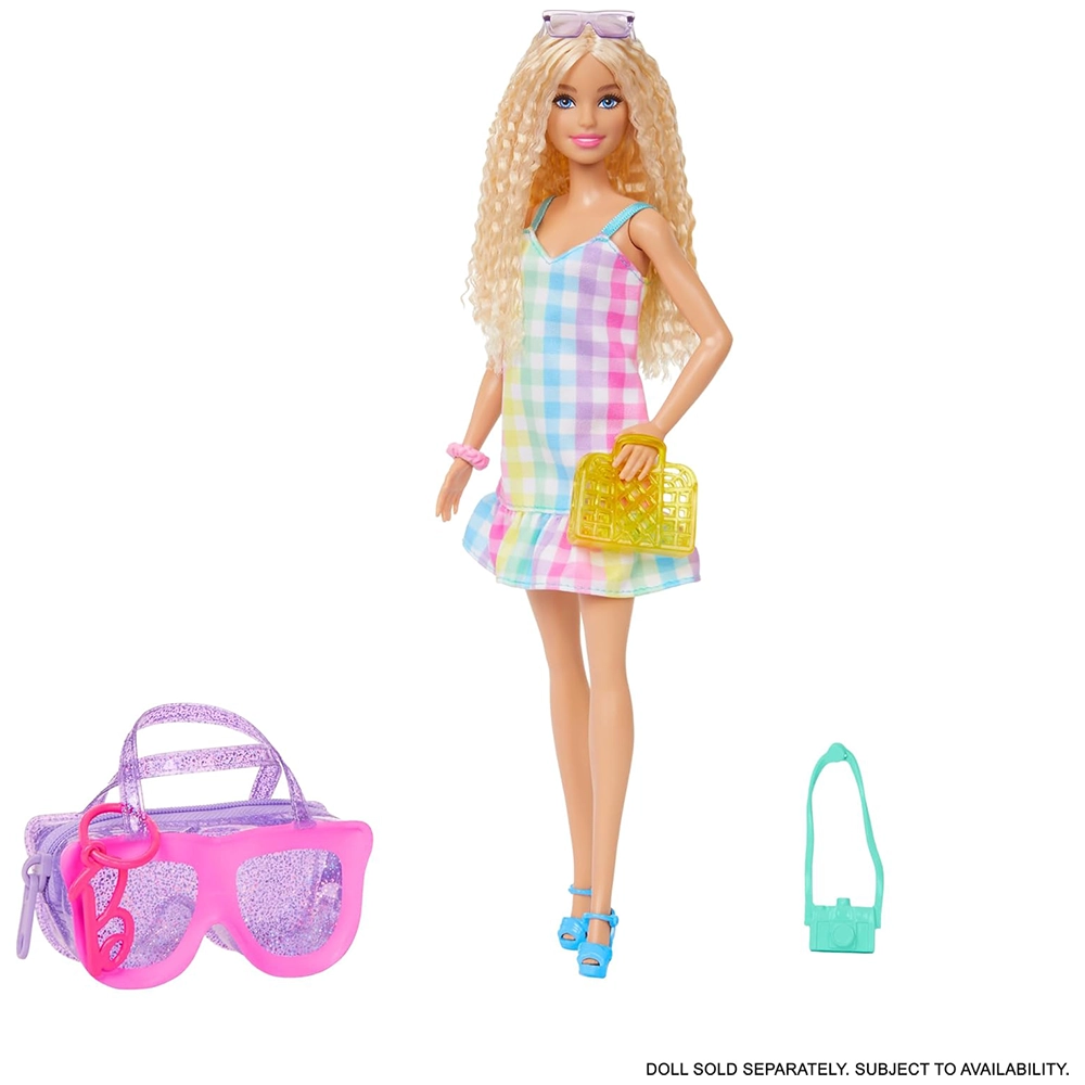 Barbie Clothes & Accessories, Deluxe Sunglasses-Shaped Bag with Keychain - Image 3