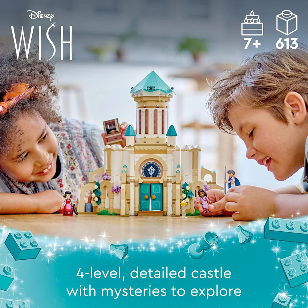 LEGO Disney Wish: King Magnifico’s Castle 43224 Building Toy Set, A Collectible Set for Kids Ages 7 and up - Image 2