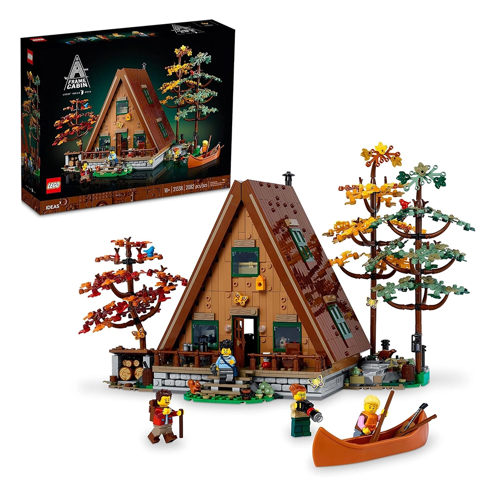 LEGO Ideas A-Frame Cabin 21338 Collectible Display Set