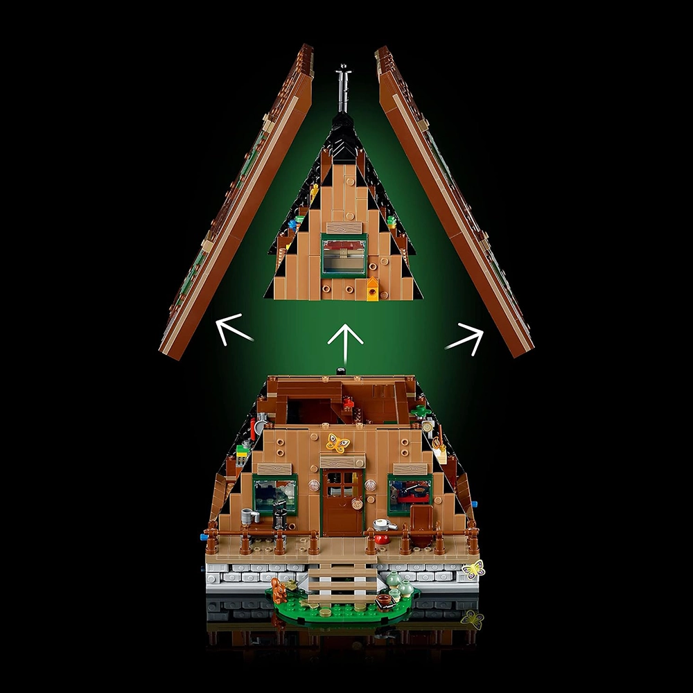 LEGO Ideas A-Frame Cabin 21338 Collectible Display Set, Buildable Model Kit for Adults - Image 4