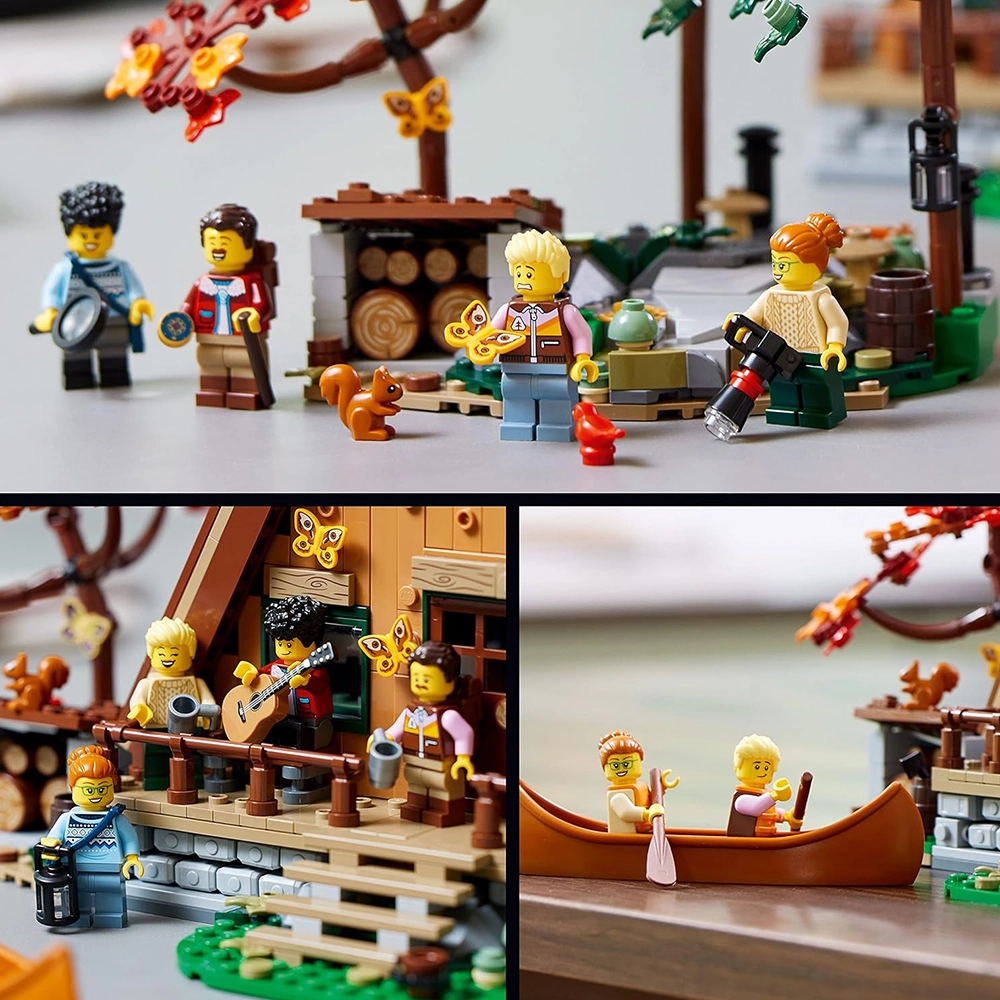 LEGO Ideas A-Frame Cabin 21338 Collectible Display Set, Buildable Model Kit for Adults - Image 5