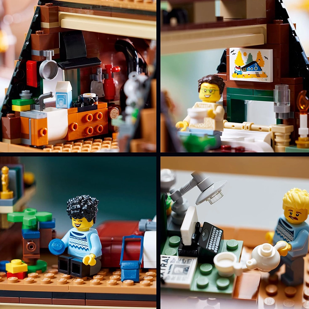 LEGO Ideas A-Frame Cabin 21338 Collectible Display Set, Buildable Model Kit for Adults - Image 6