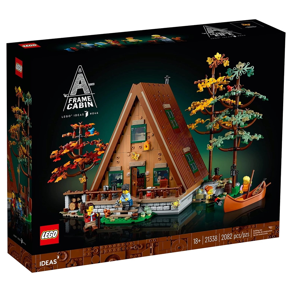 LEGO Ideas A-Frame Cabin 21338 Collectible Display Set, Buildable Model Kit for Adults - Image 8