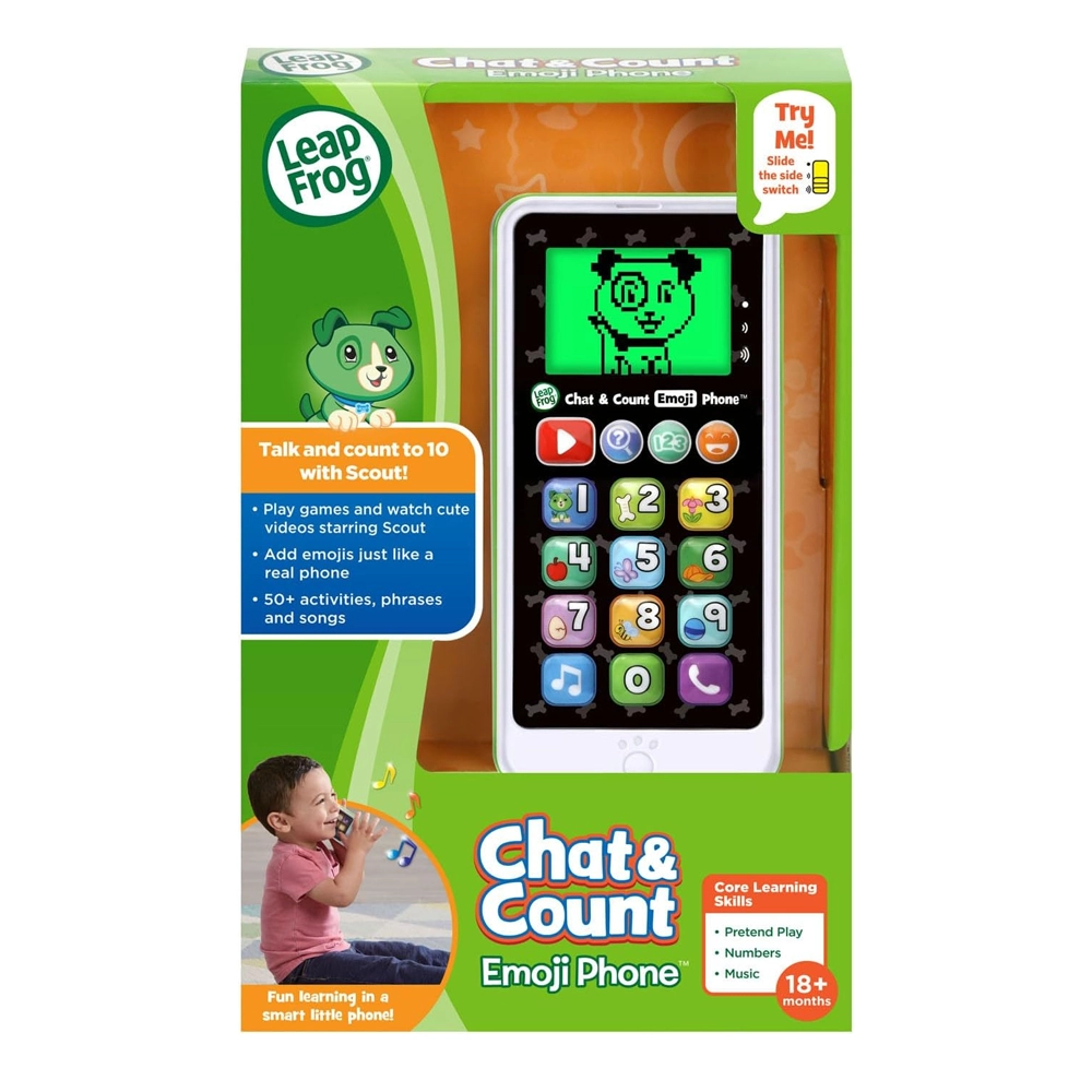 LeapFrog Chat and Count Emoji Phone, Green - Image 7