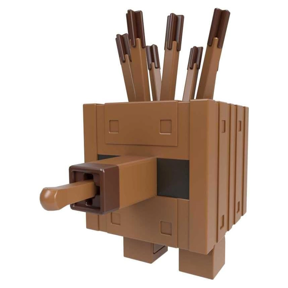 Mattel Minecraft Legends Action Figure, Plank Golem with Attack Action & Accessory - Image 2