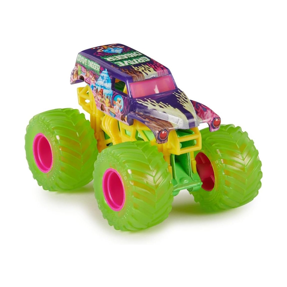 Monster Jam 2024 Official 1:64 Diecast Truck Series 35 Street Treats Grave Digger - Image 3