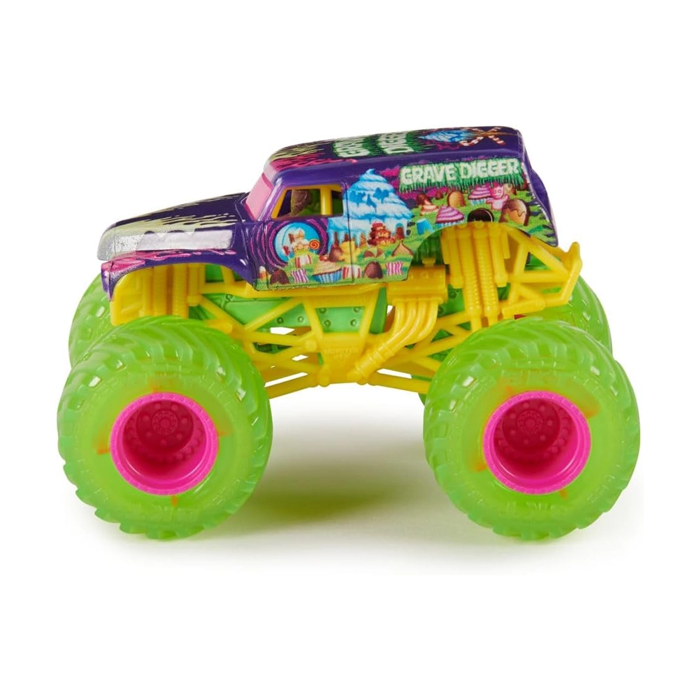 Monster Jam 2024 Official 1:64 Diecast Truck Series 35 Street Treats Grave Digger - Image 4