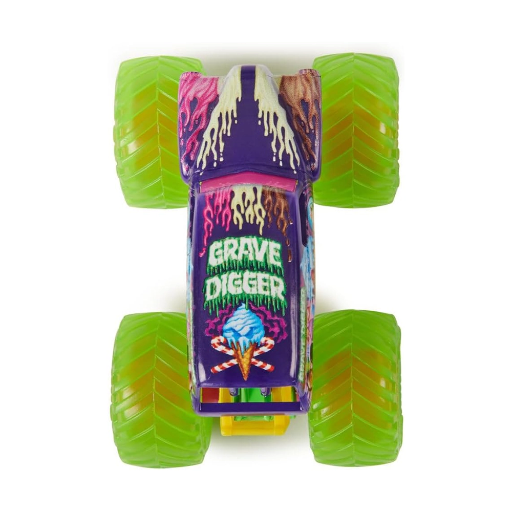 Monster Jam 2024 Official 1:64 Diecast Truck Series 35 Street Treats Grave Digger - Image 5