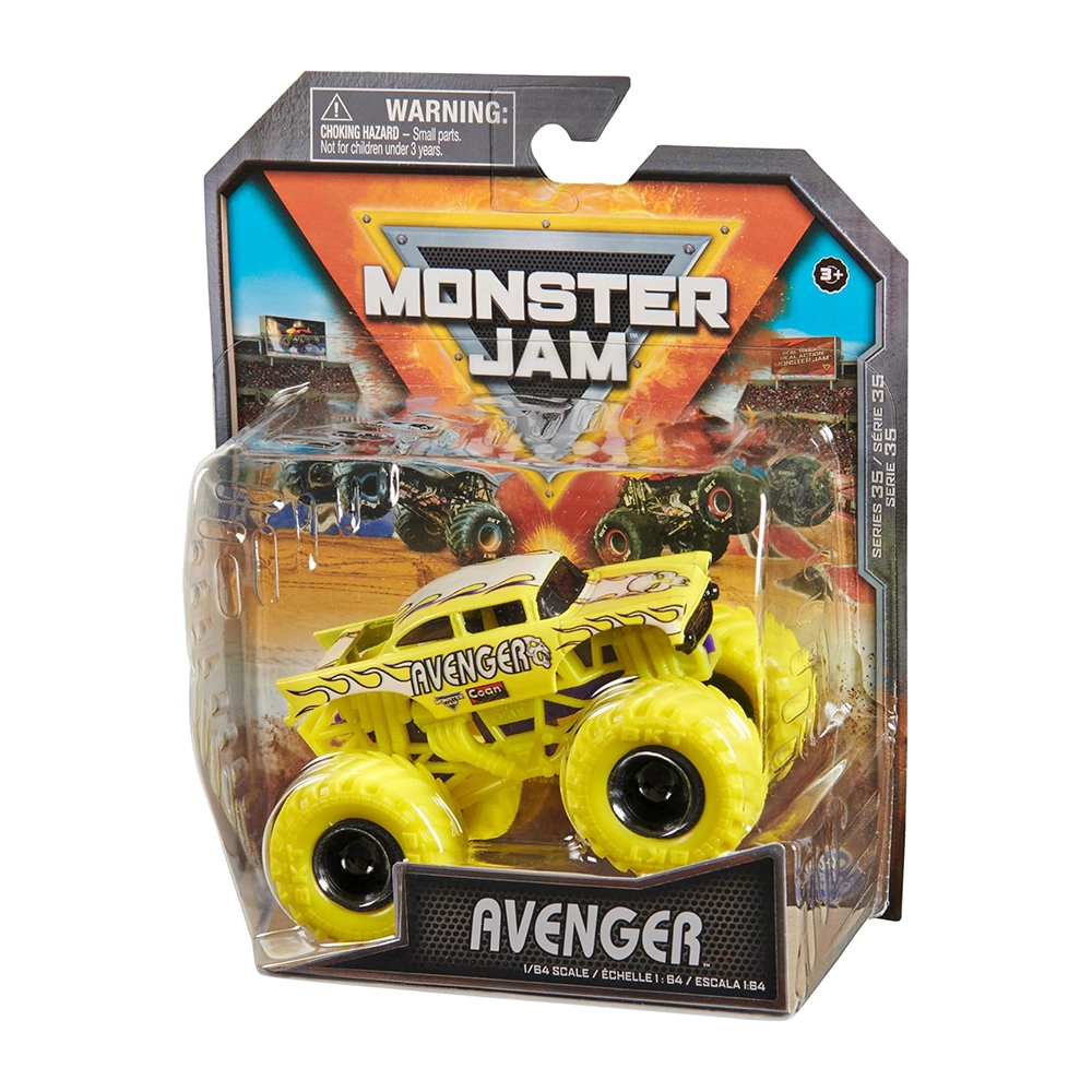 Monster Jam, Official Avenger Monster Truck, Die-Cast Vehicle, 1:64 Scale, Toys for Ages 3 and up - Image 6
