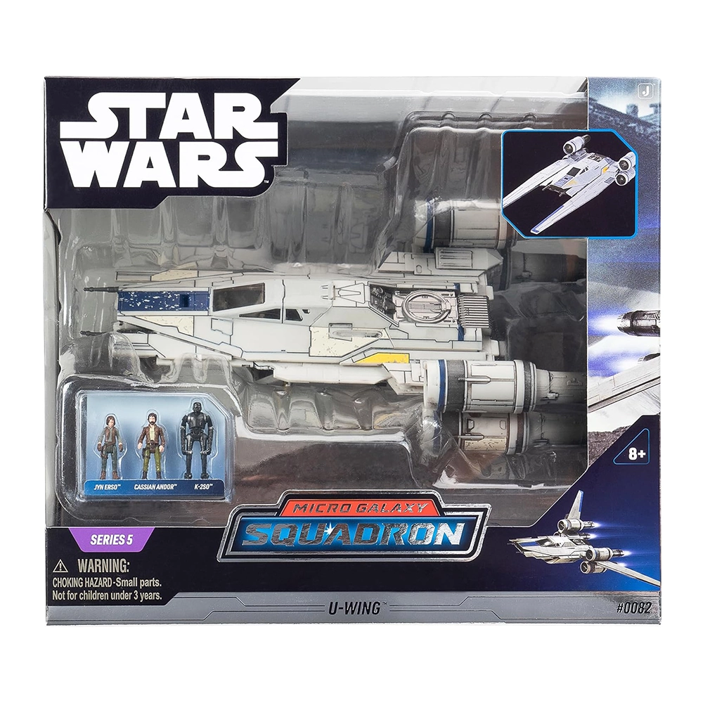 STAR WARS Micro Galaxy Squadron U-Wing Starfighter - 12-Inch Vehicle with Foldout Wings - Image 3