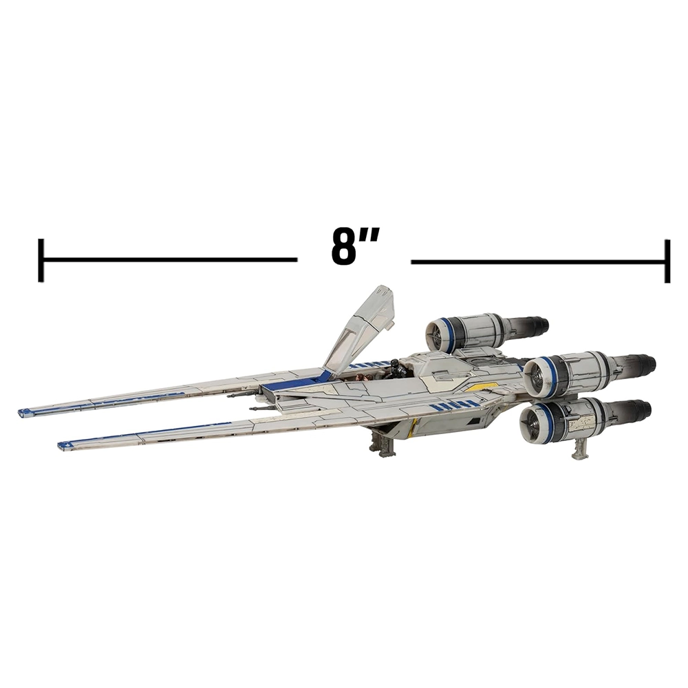 STAR WARS Micro Galaxy Squadron U-Wing Starfighter - 12-Inch Vehicle with Foldout Wings - Image 7