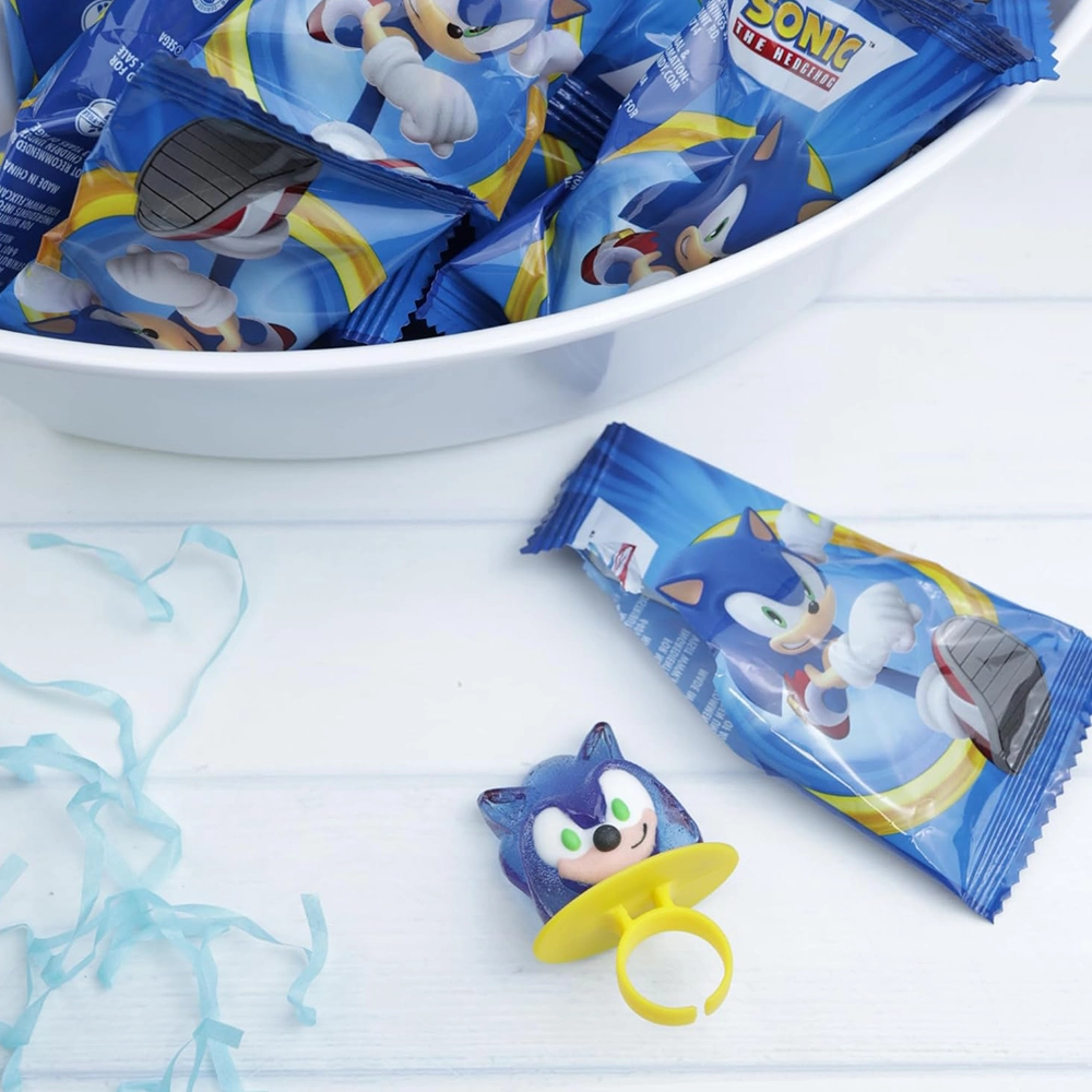 Sonic the Hedgehog Individually Wrapped Lollipop Rings, Birthday Party Favors, 18 Count - Image 3