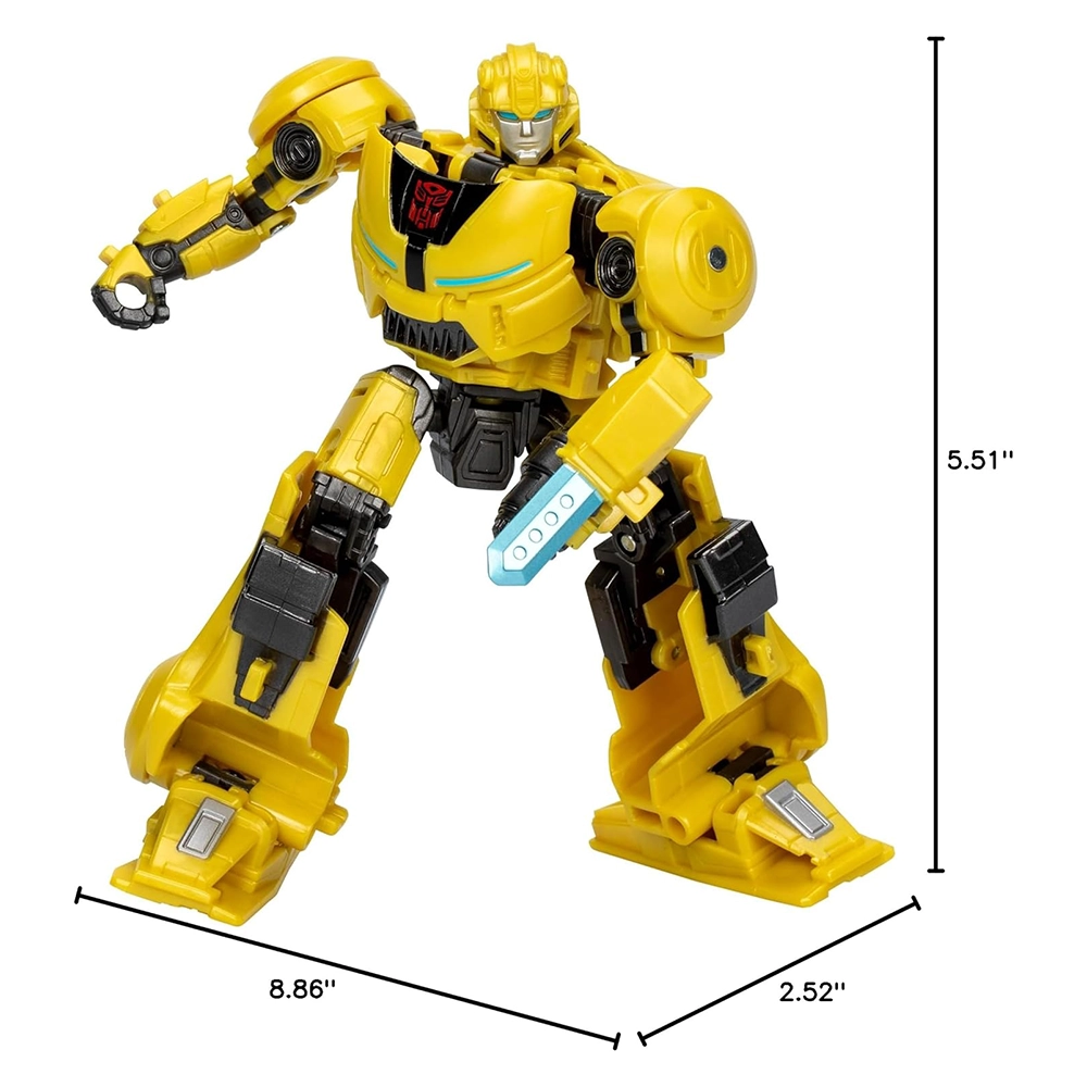 One Prime Changer Bumblebee (B-127) 5-Inch Robot Action Figure, Toys for Ages 6 and Up - Image 8