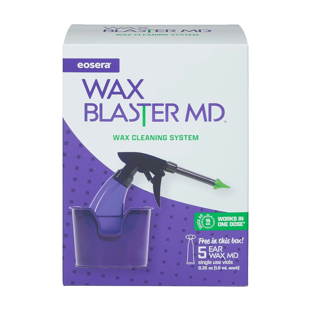 eosera® Wax Blaster MD®- Ear Wax Cleaning System with 5-ct Single Use Vials