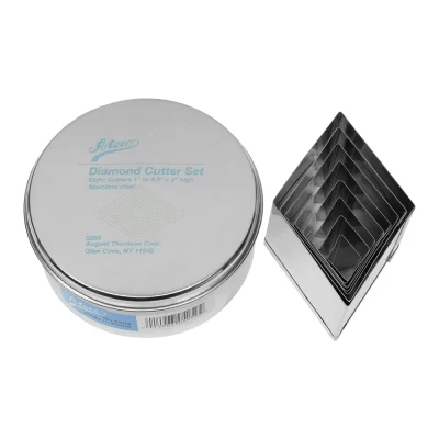 Ateco 8pc Stainless Steel Diamond Shaped Cutter Set