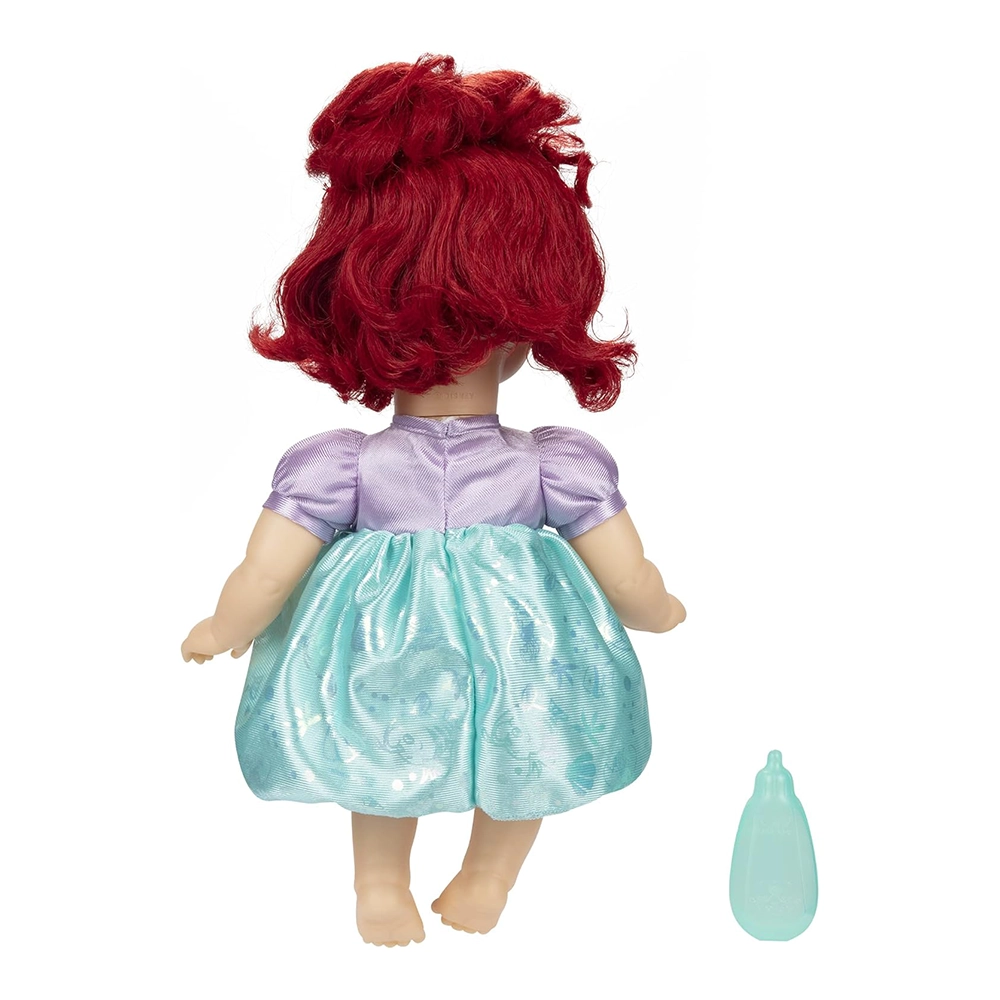 Disney Princess Ariel Baby Doll with Baby Bottle & Tiara - For Ages 2 Years and Up - Image 4