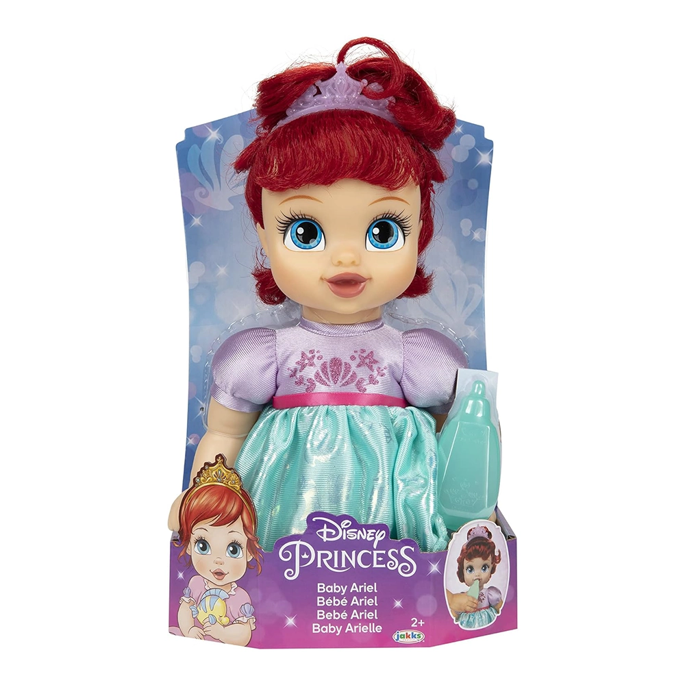 Disney Princess Ariel Baby Doll with Baby Bottle & Tiara - For Ages 2 Years and Up - Image 5