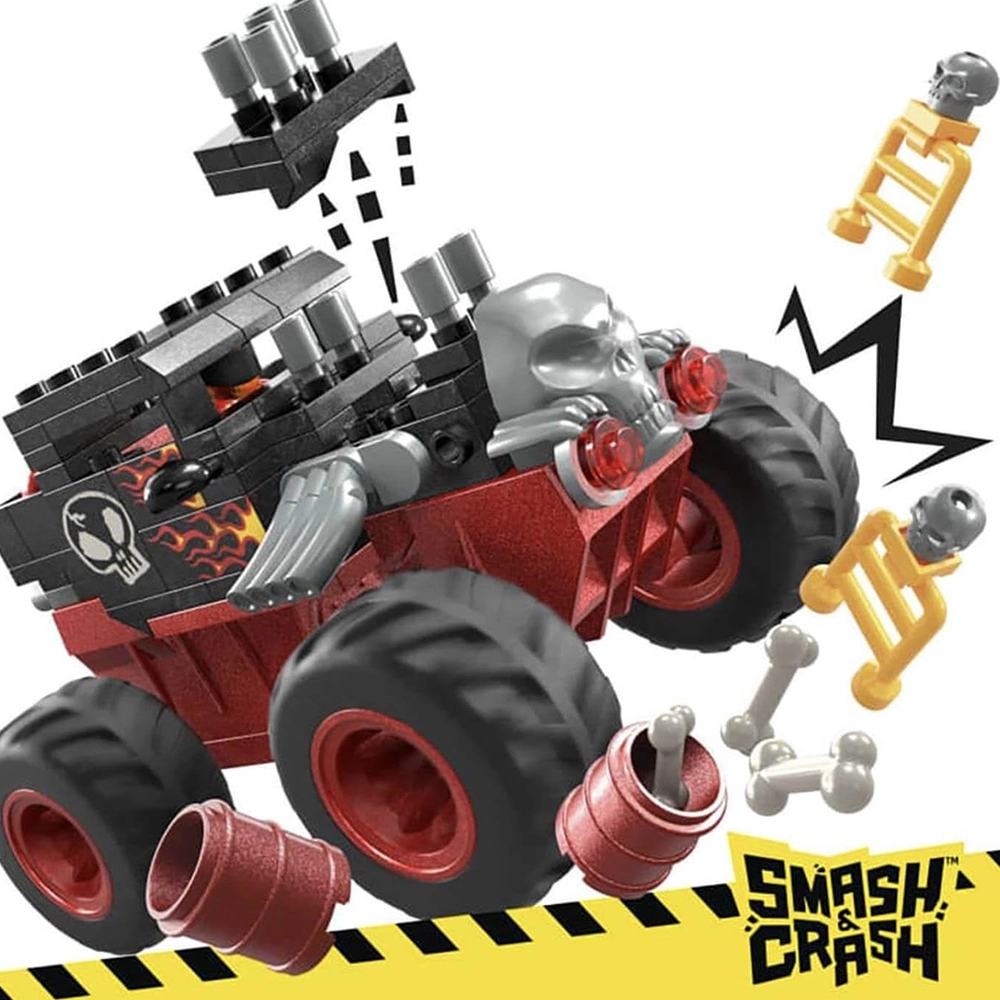 MEGA Hot Wheels Monster Trucks Toy Car Building Set - Image 2