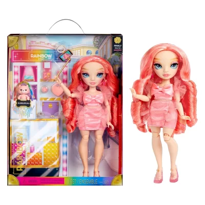 Rainbow High Pinkly - Pink Fashion Doll in Fashionable Outfit