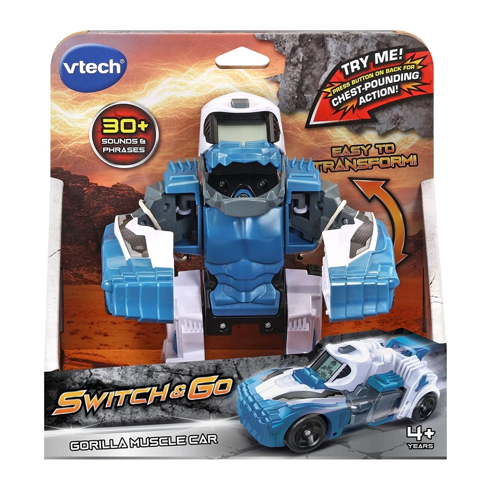 VTech Switch and Go Gorilla Muscle Car, For Ages 4+ Years Kids - Image 5
